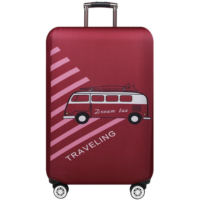 JULY'S SONG Trolley Luggage Protctive Cover Travel Suitcase Case Elastic Suitcase Protective Covers For 18-32 Inch Luggage Cover