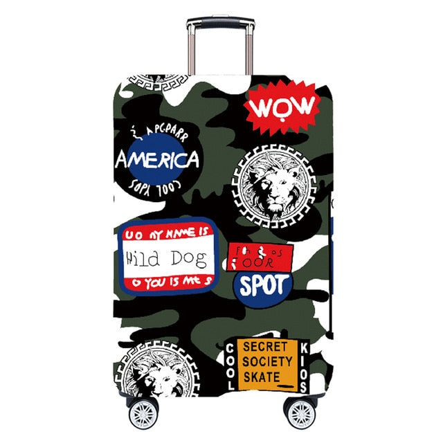 JULY'S SONG Trolley Luggage Protctive Cover Travel Suitcase Case Elastic Suitcase Protective Covers For 18-32 Inch Luggage Cover