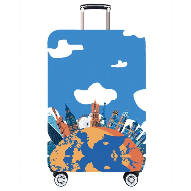 JULY'S SONG Trolley Luggage Protctive Cover Travel Suitcase Case Elastic Suitcase Protective Covers For 18-32 Inch Luggage Cover
