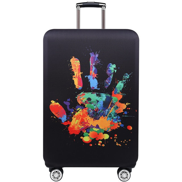 JULY'S SONG Trolley Luggage Protctive Cover Travel Suitcase Case Elastic Suitcase Protective Covers For 18-32 Inch Luggage Cover