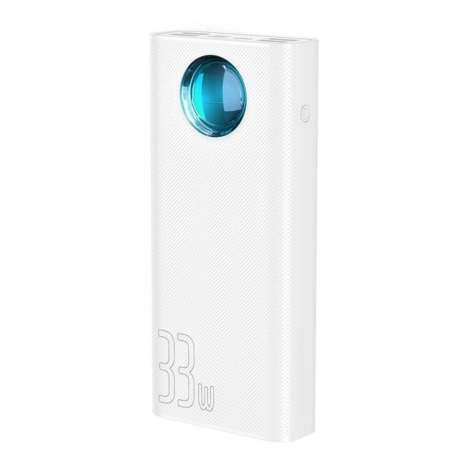 Baseus 30000mAh Power Bank PD SUB 3.0 Fast Charging Portable Charger 33W Powerbank Travel External Battery Pack For Phone Laptop