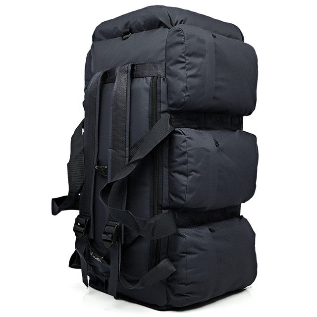 90L Large Capacity Men's Military Tactical Backpack Waterproof Hand Luggage Shoulders Bag Oxford Hiking Camping Travel Bag