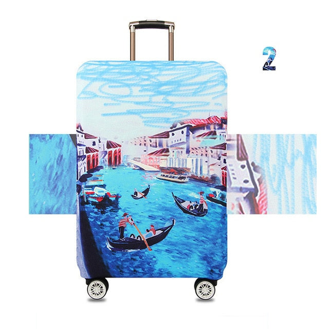 JULY'DOSAC  Travel Luggage Protective Cover Suitcase Case Accessorie Baggag Elastic Luggage Cover Apply to 18-32inch Suitcase