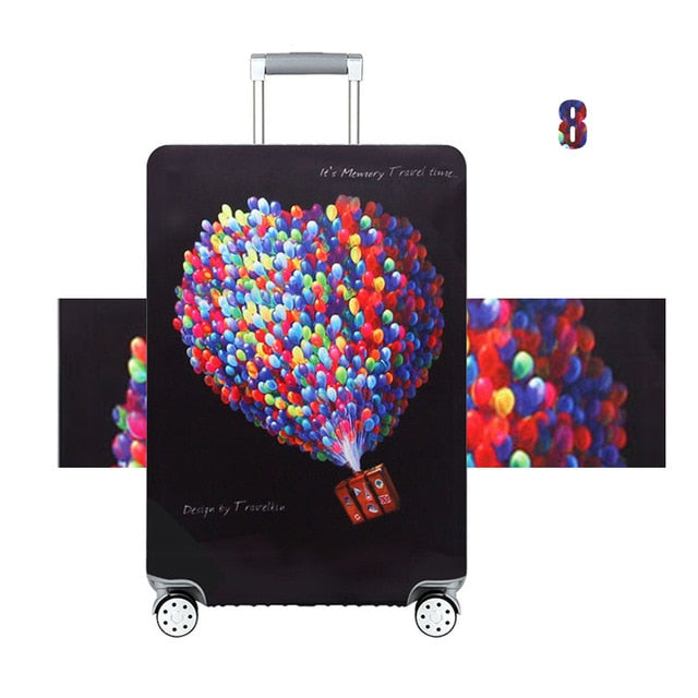 JULY'DOSAC  Travel Luggage Protective Cover Suitcase Case Accessorie Baggag Elastic Luggage Cover Apply to 18-32inch Suitcase