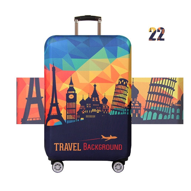 JULY'DOSAC  Travel Luggage Protective Cover Suitcase Case Accessorie Baggag Elastic Luggage Cover Apply to 18-32inch Suitcase