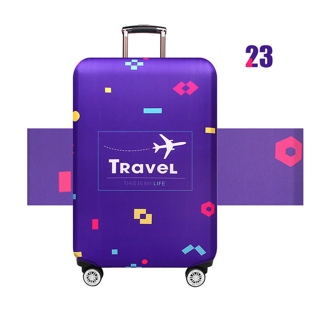 JULY'DOSAC  Travel Luggage Protective Cover Suitcase Case Accessorie Baggag Elastic Luggage Cover Apply to 18-32inch Suitcase