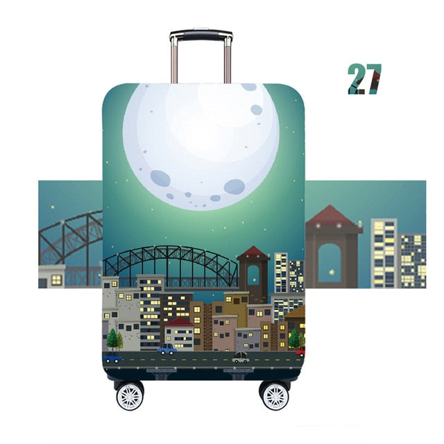 JULY'DOSAC  Travel Luggage Protective Cover Suitcase Case Accessorie Baggag Elastic Luggage Cover Apply to 18-32inch Suitcase