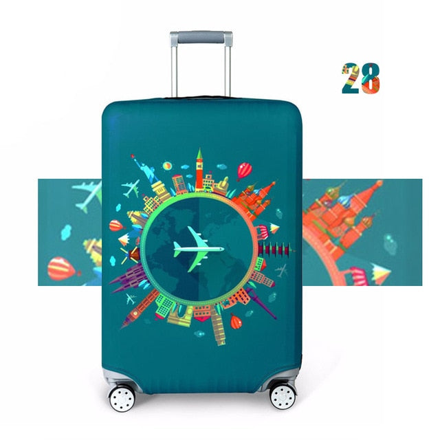 JULY'DOSAC  Travel Luggage Protective Cover Suitcase Case Accessorie Baggag Elastic Luggage Cover Apply to 18-32inch Suitcase