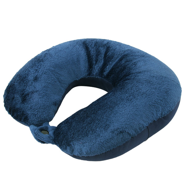 U Shaped Travel Pillow Soft Nanoparticles Neck Pillow Travel Pillow For Airplane Flight Foam Particles Pillow Home Sleeping Use
