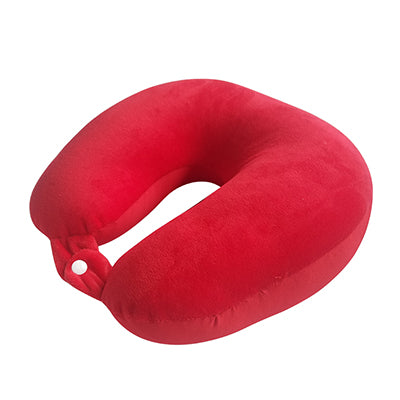 U Shaped Travel Pillow Soft Nanoparticles Neck Pillow Travel Pillow For Airplane Flight Foam Particles Pillow Home Sleeping Use
