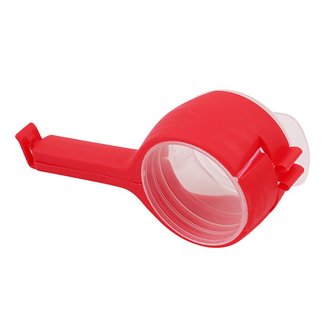 New Seal Pour Food Storage Bag Clip Snack Sealing Clip Keeping Fresh Sealer Clamp Plastic Helper Food Saver Travel Kitchen Tools