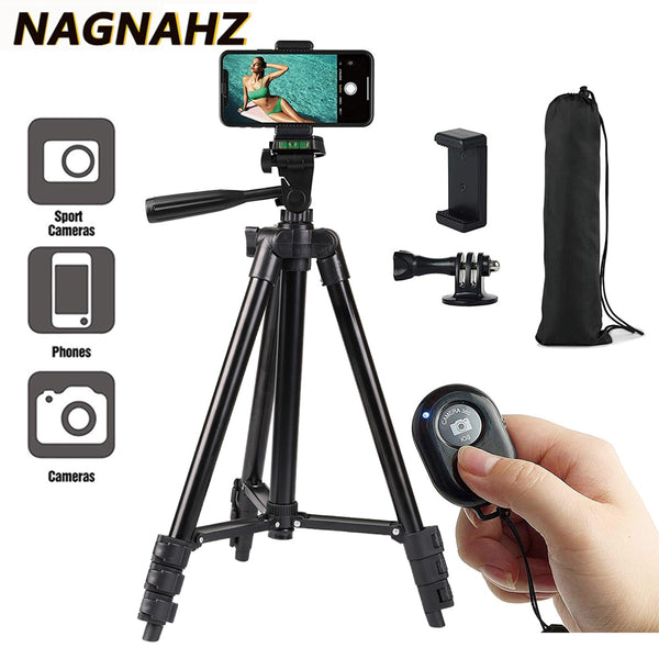 Portable Phone Tripod for iPhone Xiaomi HUAWEI Gopro Compact Video Camera Lightweight Travel Mobile Phone Stand Holder Tripode