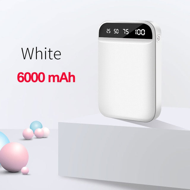 FLOVEME Mini Power Bank Dual Portable Fast Charging Battery Powerbank 10000mAH Travel Digital Display Poverbank for iPhone Xiaom