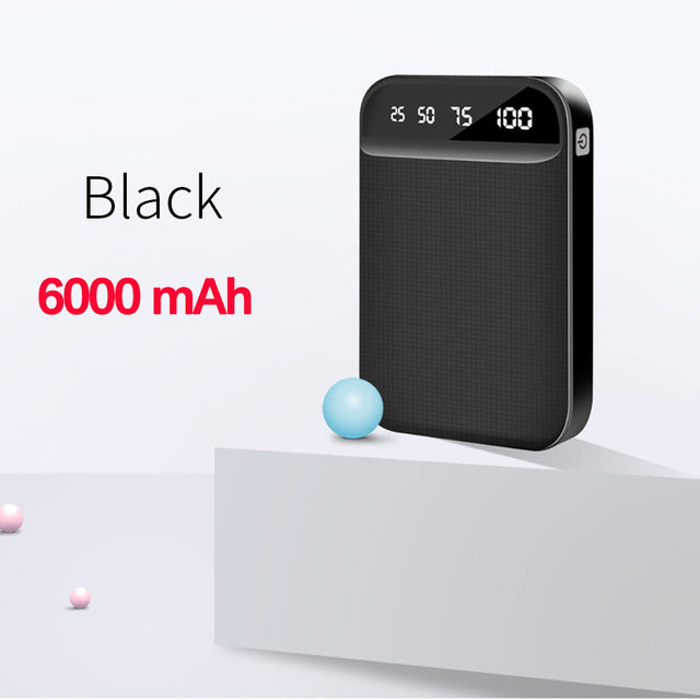 FLOVEME Mini Power Bank Dual Portable Fast Charging Battery Powerbank 10000mAH Travel Digital Display Poverbank for iPhone Xiaom