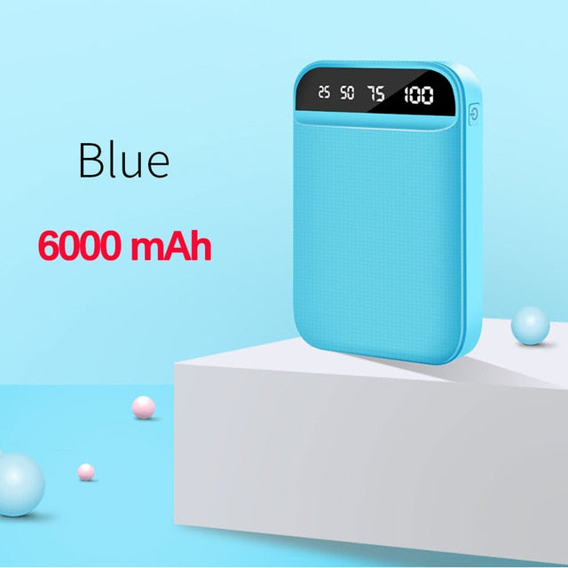FLOVEME Mini Power Bank Dual Portable Fast Charging Battery Powerbank 10000mAH Travel Digital Display Poverbank for iPhone Xiaom