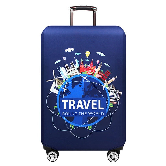 Thicker Travel Luggage Protective Cover Suitcase Case Travel Accessorie Baggag Elastic Luggage Cover Apply to 18-32inch Suitcase