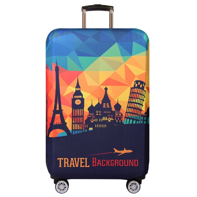 Thicker Travel Luggage Protective Cover Suitcase Case Travel Accessorie Baggag Elastic Luggage Cover Apply to 18-32inch Suitcase