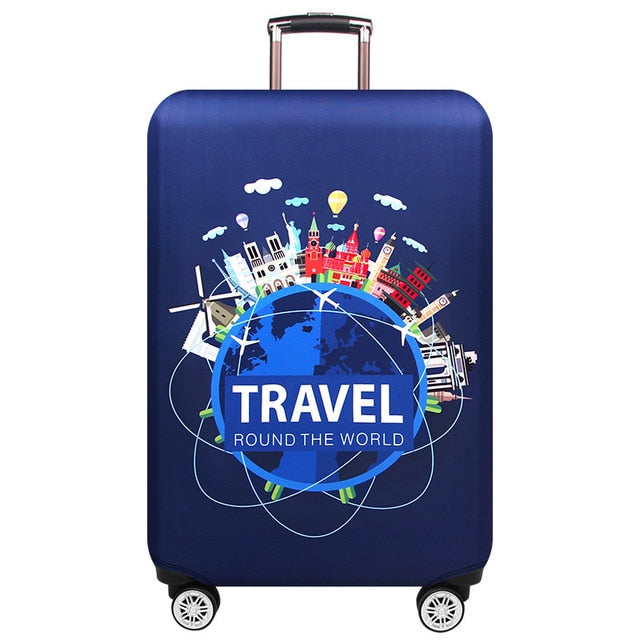 JULY'S SONG Thicken Suitcase Protective Covers For 18-32 Inch Suitcase Case Travel Luggage Bag Trolley Elastic Luggage Cover
