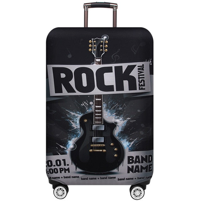JULY'S SONG Thicken Suitcase Protective Covers For 18-32 Inch Suitcase Case Travel Luggage Bag Trolley Elastic Luggage Cover