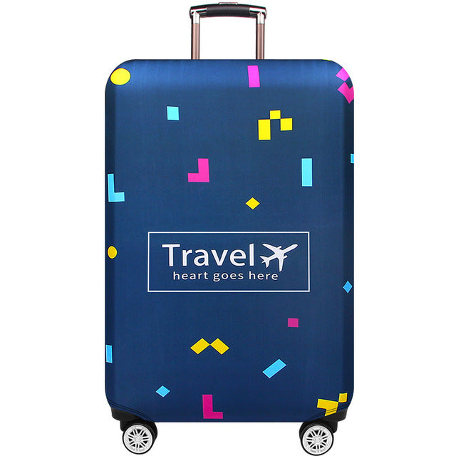 JULY'S SONG Thicken Suitcase Protective Covers For 18-32 Inch Suitcase Case Travel Luggage Bag Trolley Elastic Luggage Cover