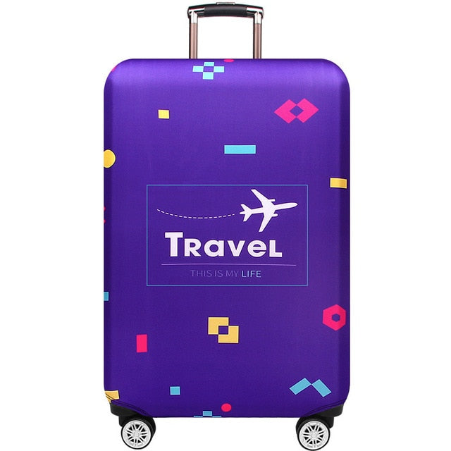 JULY'S SONG Thicken Suitcase Protective Covers For 18-32 Inch Suitcase Case Travel Luggage Bag Trolley Elastic Luggage Cover