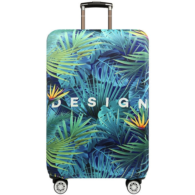 JULY'S SONG Thicken Suitcase Protective Covers For 18-32 Inch Suitcase Case Travel Luggage Bag Trolley Elastic Luggage Cover