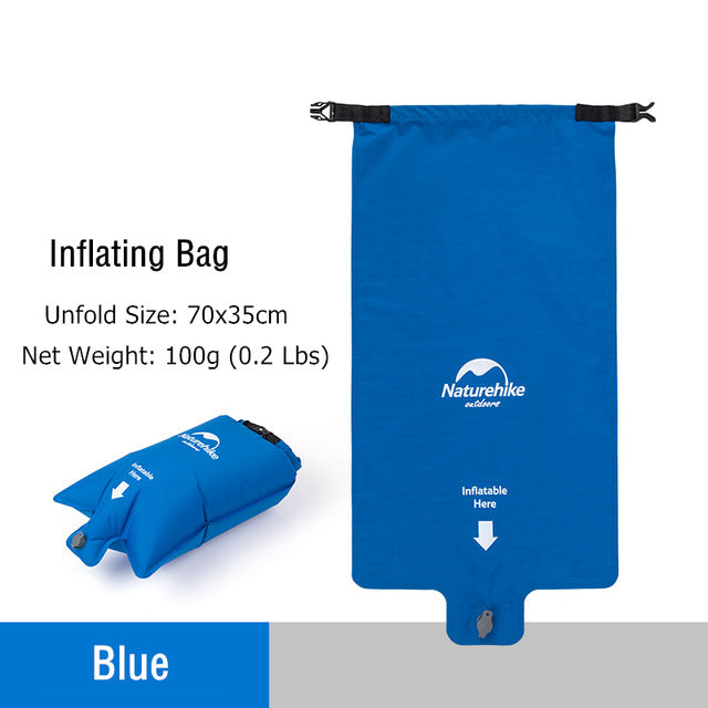 Naturehike Inflatable Mattress Ultralight Sleeping Pad Portable Single Camping Mat Air Mattress Folding Bed Travel Sleeping Mat