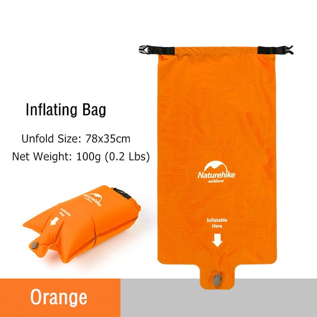 Naturehike Inflatable Mattress Ultralight Sleeping Pad Portable Single Camping Mat Air Mattress Folding Bed Travel Sleeping Mat