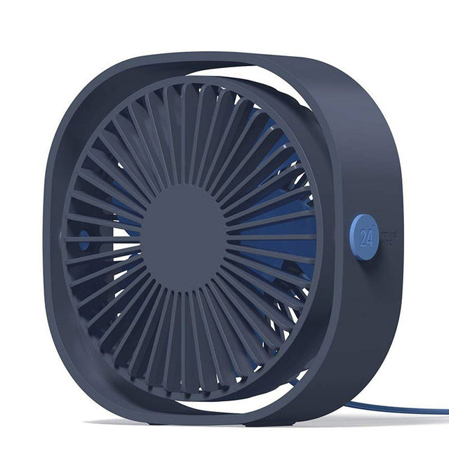 3 Speed Mini USB Desktop Fan Personal Portable Cooling Fan with 360 Rotation Adjustable Angle for Office Household Traveling Car