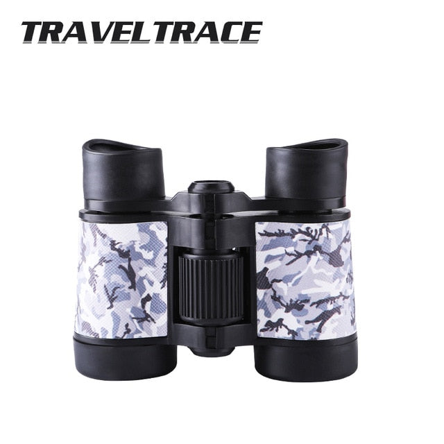 Power 4x30 Binoculars Plastic Children Colorful Telescope for Kids Compact Outdoor Games Toys HD Eyepiece Optical Objective Lens