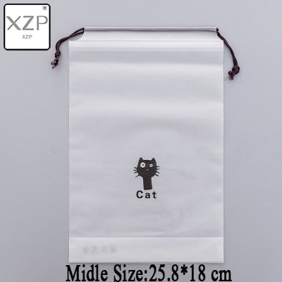 XZP Cats Cosmetic Bag Travel Makeup Case Women String Make Up Bath Organizer Storage Pouch Toiletry Wash Beaut Kit