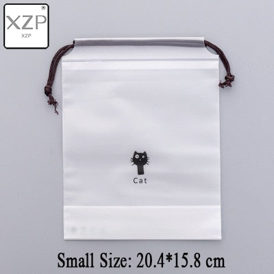 XZP Cats Cosmetic Bag Travel Makeup Case Women String Make Up Bath Organizer Storage Pouch Toiletry Wash Beaut Kit