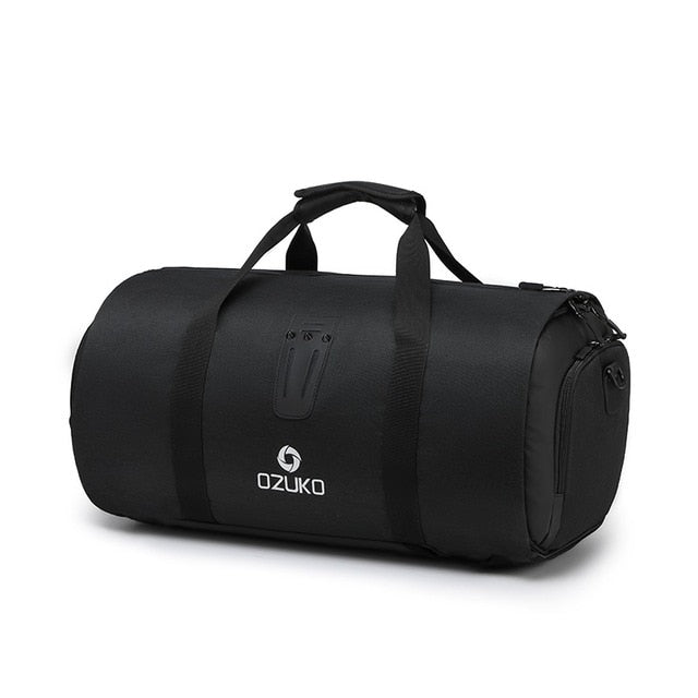 Ozuko Multifunctionele Grote Capaciteit Mannen Reistas Waterdichte Plunjezak Voor Trip Pak Opslag Handbagage Tassen Met Schoen Zakje