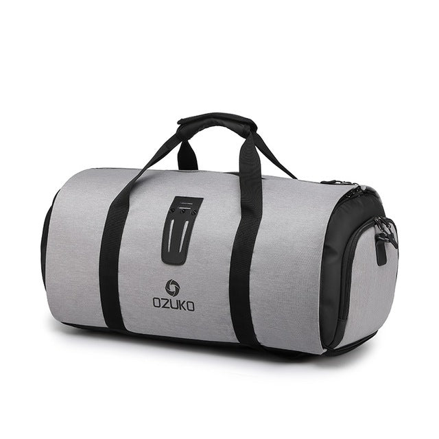 Ozuko Multifunctionele Grote Capaciteit Mannen Reistas Waterdichte Plunjezak Voor Trip Pak Opslag Handbagage Tassen Met Schoen Zakje