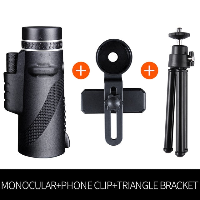 Powerful Monocular Long Range 1000m Telescope for Smartphone 40X60 Military Spyglass Zoom High Quality HD Hunting Optics Scope