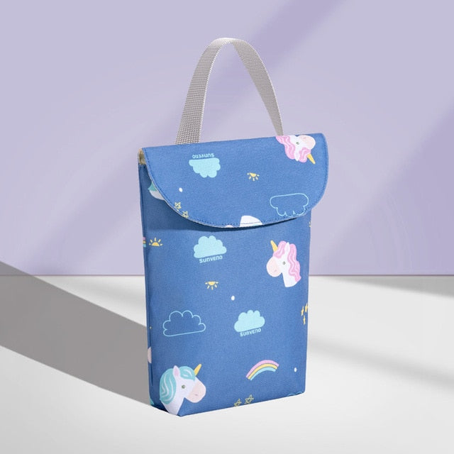 Sunveno Multifunktionale Baby Windel Organizer Wiederverwendbare Wasserdicht Fashion Prints Nass/Trocken Tasche Mummy Lagerung Tasche Reise Windel Tasche