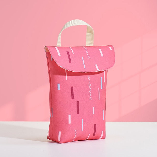 Sunveno Multifunktionale Baby Windel Organizer Wiederverwendbare Wasserdicht Fashion Prints Nass/Trocken Tasche Mummy Lagerung Tasche Reise Windel Tasche