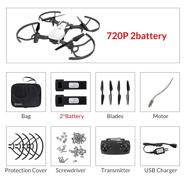 Clearance Price Eachine E511 WIFI FPV 1080P / 720P HD Camera Headless Mode 16Mins Flight Time Foldable RC Drone Quadcopter