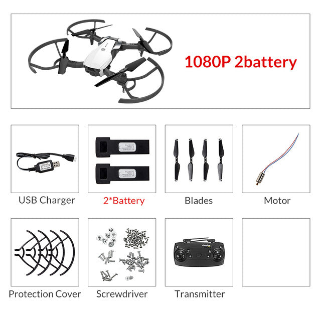 Clearance Price Eachine E511 WIFI FPV 1080P / 720P HD Camera Headless Mode 16Mins Flight Time Foldable RC Drone Quadcopter