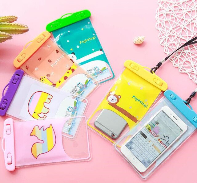New Travel Packing Waterproof Underwater Swiming Pouch Bag Pack Dry Cell Phone Card Money PVC Transparent Bag Pouch Case