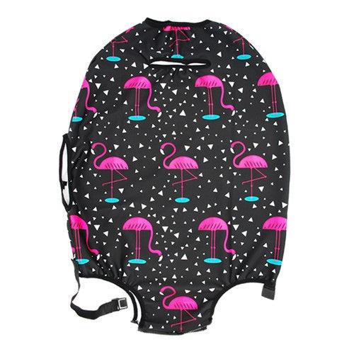 Flamingo Series Luggage Protective Cover Men's Women's Elastic Suitcase Travel Case Famale Trolley Dust Rain Bags Accessories
