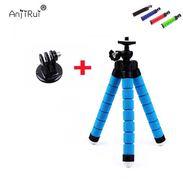 Go Pro Flexible Leg Mini Tripod for Go pro Digital phone and adapter mount for Gopro hero 4 3 + HD xiaomi yi cameras VP414 stand